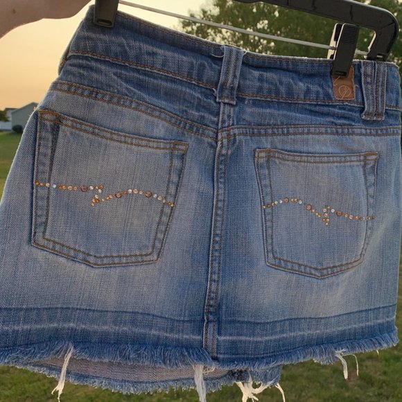 Jordache Vintage Denim Mini Skirt - Picture 1 of 8